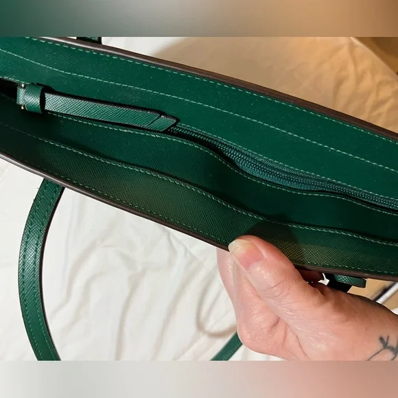 Kate Spade- deep jade green ‘Brynn’ tote bag w/bow. VGC. - Picture 5 of 6